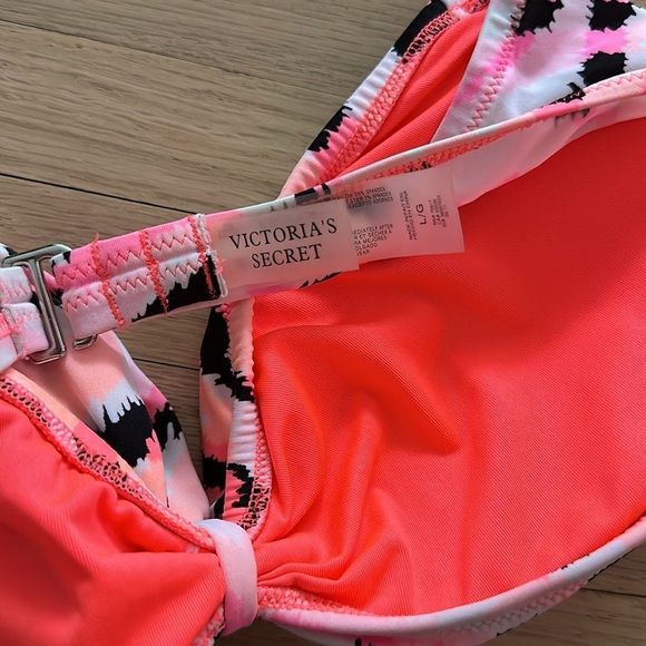 Victoria Secret - Bandeau Pink and Black Bikini Set - Picture 11 of 11